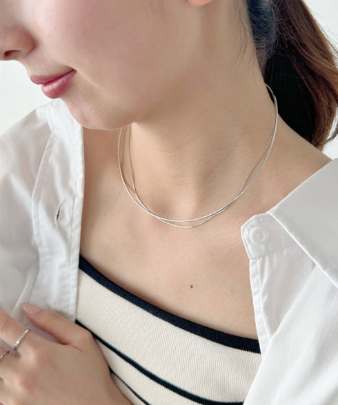 ショートメタルチョーカーネックレス | IS42311032 | シルバー