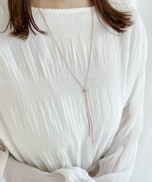 ノットチェーンロングネックレス | IS4221817 | ピンク