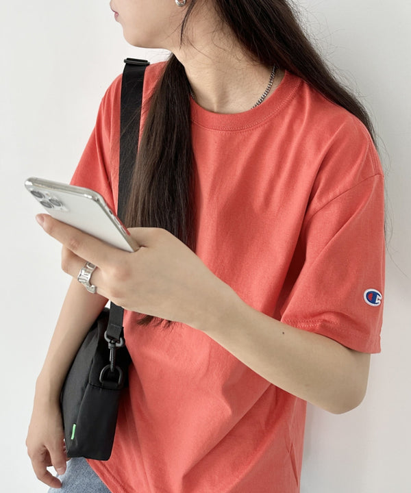 Champion Authentic T-SHIRTS チャンピオン サイズ展開多数 コットン 無地 1/2スリーブ 半袖 Tシャツ | 2191052 | レッド