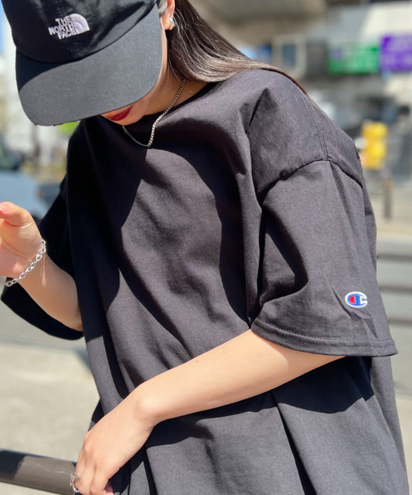 Champion Authentic T-SHIRTS チャンピオン サイズ展開多数 コットン 無地 1/2スリーブ 半袖 Tシャツ | 2191052 | ブラック