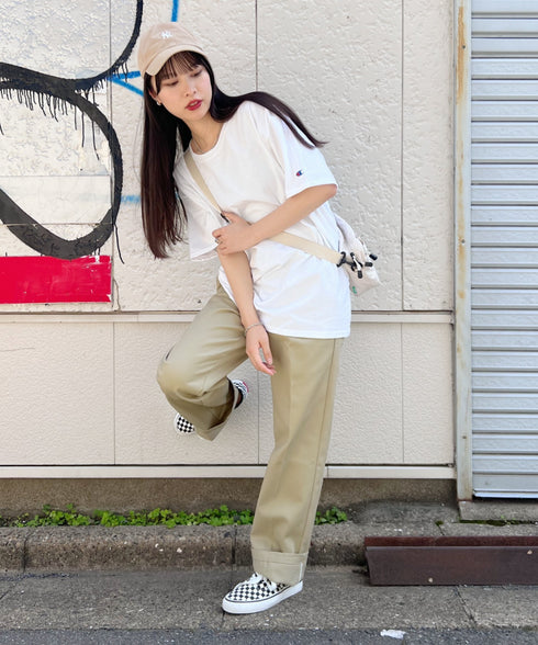 Champion Authentic T-SHIRTS チャンピオン サイズ展開多数 コットン 無地 1/2スリーブ 半袖 Tシャツ | 2191052 | ホワイト