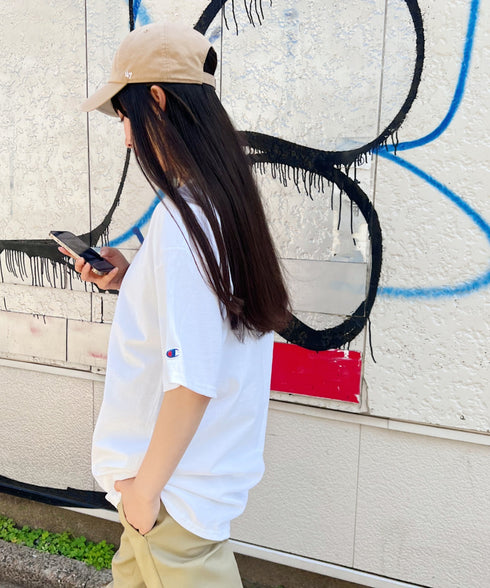 Champion Authentic T-SHIRTS チャンピオン サイズ展開多数 コットン 無地 1/2スリーブ 半袖 Tシャツ | 2191052 | ホワイト
