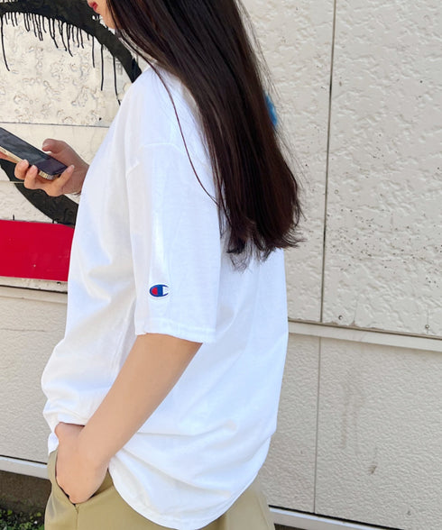 Champion Authentic T-SHIRTS チャンピオン サイズ展開多数 コットン 無地 1/2スリーブ 半袖 Tシャツ | 2191052 | ホワイト