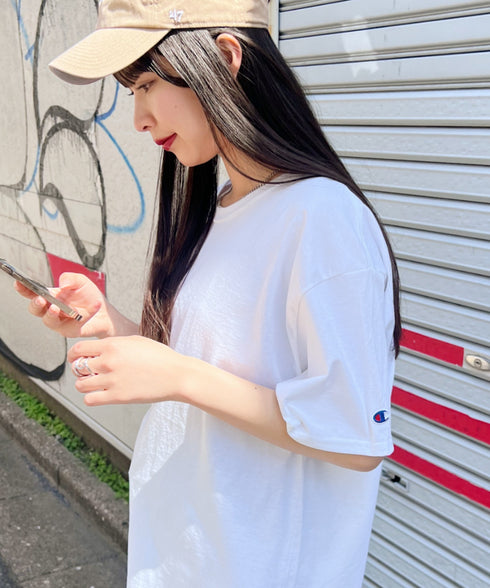 Champion Authentic T-SHIRTS チャンピオン サイズ展開多数 コットン 無地 1/2スリーブ 半袖 Tシャツ | 2191052 | ホワイト