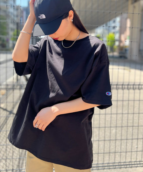 Champion Authentic T-SHIRTS チャンピオン サイズ展開多数 コットン 無地 1/2スリーブ 半袖 Tシャツ | 2191052 | ブラック