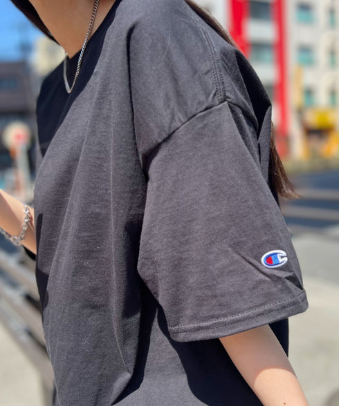 Champion Authentic T-SHIRTS チャンピオン サイズ展開多数 コットン 無地 1/2スリーブ 半袖 Tシャツ | 2191052 | ブラック