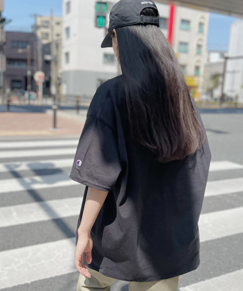 Champion Authentic T-SHIRTS チャンピオン サイズ展開多数 コットン 無地 1/2スリーブ 半袖 Tシャツ | 2191052 | ブラック