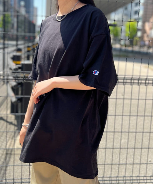 Champion Authentic T-SHIRTS チャンピオン サイズ展開多数 コットン 無地 1/2スリーブ 半袖 Tシャツ | 2191052 | ブラック
