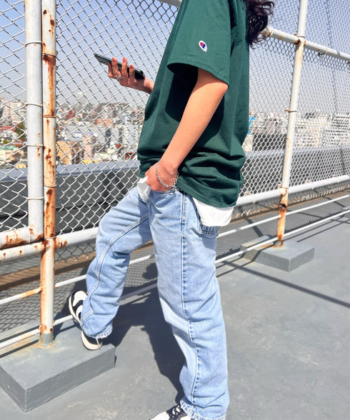 Champion Authentic T-SHIRTS チャンピオン サイズ展開多数 コットン 無地 1/2スリーブ 半袖 Tシャツ | 2191052 | ダークグリーン