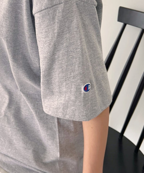 Champion Authentic T-SHIRTS チャンピオン サイズ展開多数 コットン 無地 1/2スリーブ 半袖 Tシャツ | 2191052 | グレー