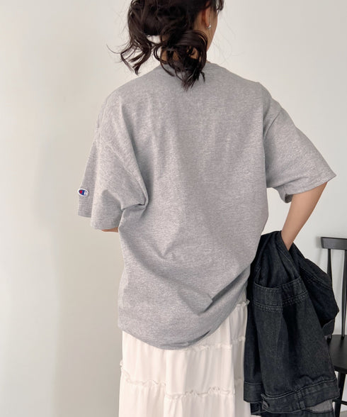 Champion Authentic T-SHIRTS チャンピオン サイズ展開多数 コットン 無地 1/2スリーブ 半袖 Tシャツ | 2191052 | グレー
