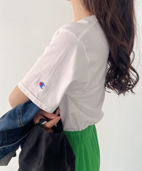 Champion Authentic T-SHIRTS チャンピオン サイズ展開多数 コットン 無地 1/2スリーブ 半袖 Tシャツ | 2191052 | ホワイト