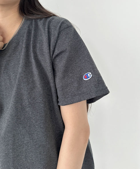 Champion Authentic T-SHIRTS チャンピオン サイズ展開多数 コットン 無地 1/2スリーブ 半袖 Tシャツ | 2191052 | チャコールグレー