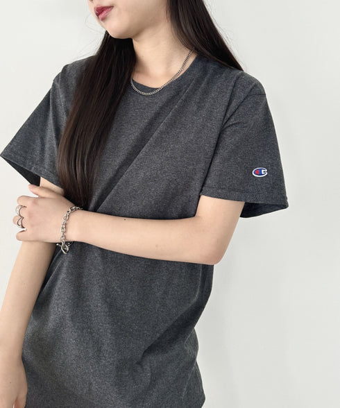 Champion Authentic T-SHIRTS チャンピオン サイズ展開多数 コットン 無地 1/2スリーブ 半袖 Tシャツ | 2191052 | チャコールグレー