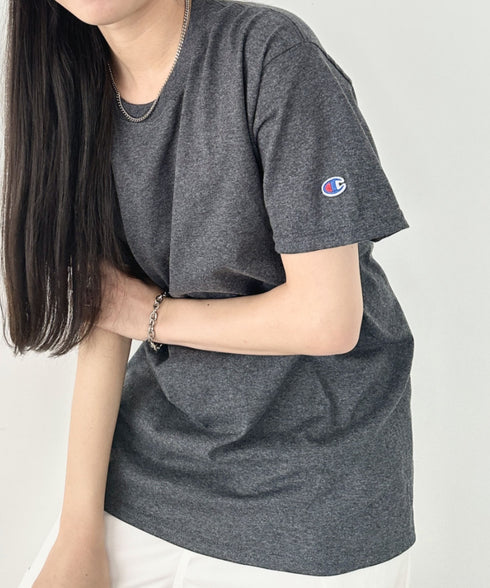 Champion Authentic T-SHIRTS チャンピオン サイズ展開多数 コットン 無地 1/2スリーブ 半袖 Tシャツ | 2191052 | チャコールグレー