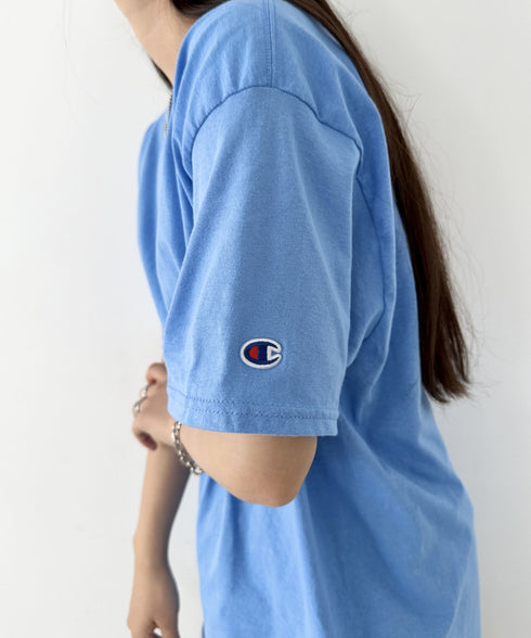 Champion Authentic T-SHIRTS チャンピオン サイズ展開多数 コットン 無地 1/2スリーブ 半袖 Tシャツ | 2191052 | ライトブルー