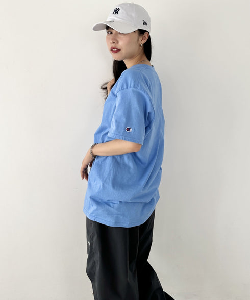 Champion Authentic T-SHIRTS チャンピオン サイズ展開多数 コットン 無地 1/2スリーブ 半袖 Tシャツ | 2191052 | ライトブルー