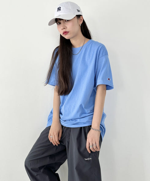 Champion Authentic T-SHIRTS チャンピオン サイズ展開多数 コットン 無地 1/2スリーブ 半袖 Tシャツ | 2191052 | ライトブルー
