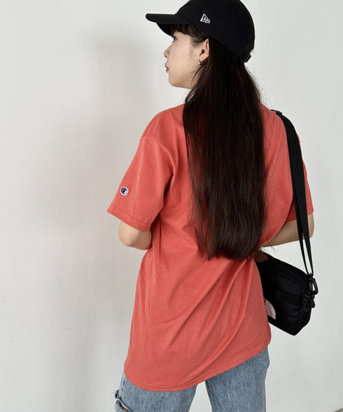 Champion Authentic T-SHIRTS チャンピオン サイズ展開多数 コットン 無地 1/2スリーブ 半袖 Tシャツ | 2191052 | レッド