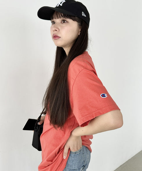 Champion Authentic T-SHIRTS チャンピオン サイズ展開多数 コットン 無地 1/2スリーブ 半袖 Tシャツ | 2191052 | レッド