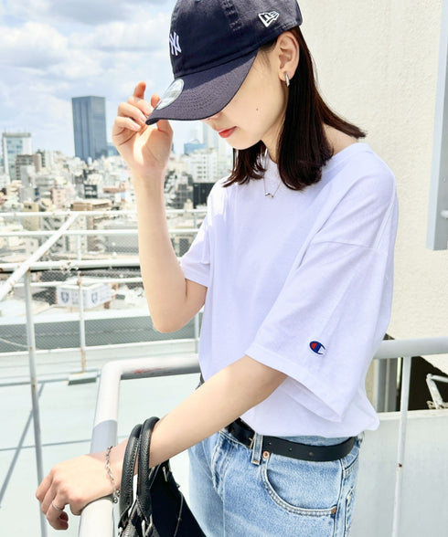 Champion Authentic T-SHIRTS チャンピオン サイズ展開多数 コットン 無地 1/2スリーブ 半袖 Tシャツ | 2191052 | ホワイト