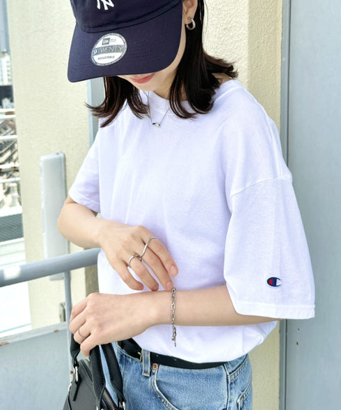 Champion Authentic T-SHIRTS チャンピオン サイズ展開多数 コットン 無地 1/2スリーブ 半袖 Tシャツ | 2191052 | ホワイト