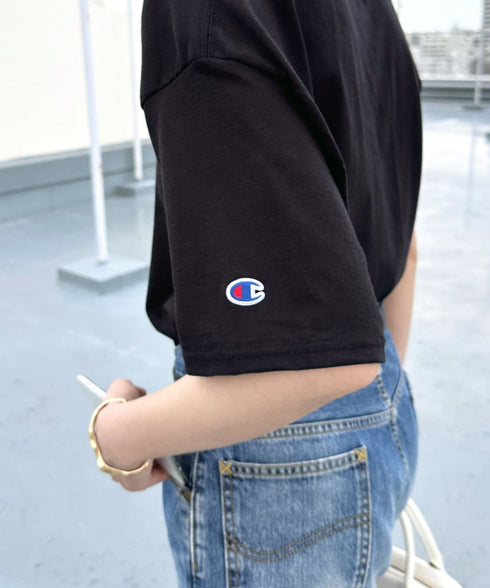 Champion Authentic T-SHIRTS チャンピオン サイズ展開多数 コットン 無地 1/2スリーブ 半袖 Tシャツ | 2191052 | ブラック