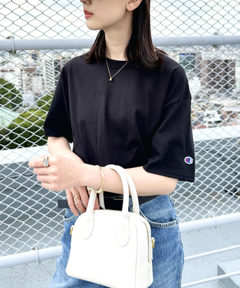 Champion Authentic T-SHIRTS チャンピオン サイズ展開多数 コットン 無地 1/2スリーブ 半袖 Tシャツ | 2191052 | ブラック