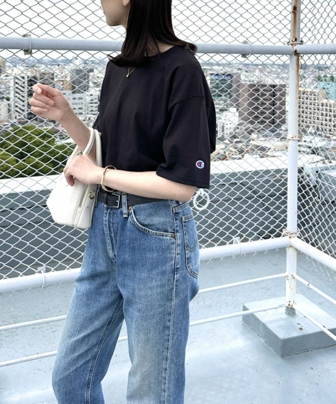 Champion Authentic T-SHIRTS チャンピオン サイズ展開多数 コットン 無地 1/2スリーブ 半袖 Tシャツ | 2191052 | ブラック