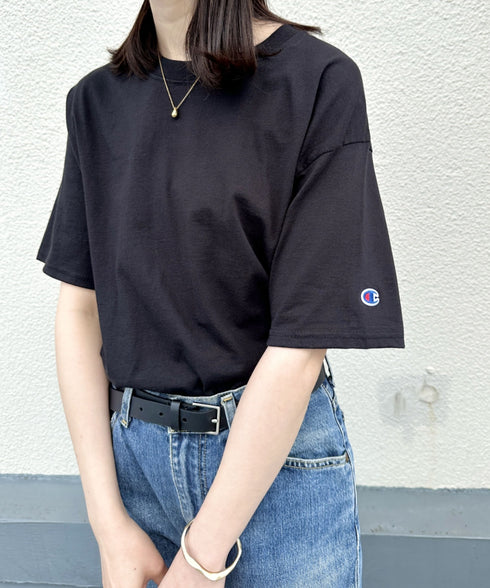 Champion Authentic T-SHIRTS チャンピオン サイズ展開多数 コットン 無地 1/2スリーブ 半袖 Tシャツ | 2191052 | ブラック
