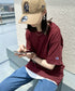Champion Authentic T-SHIRTS チャンピオン サイズ展開多数 コットン 無地 1/2スリーブ 半袖 Tシャツ | 2191052 | マルーン