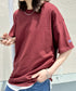 Champion Authentic T-SHIRTS チャンピオン サイズ展開多数 コットン 無地 1/2スリーブ 半袖 Tシャツ | 2191052 | マルーン