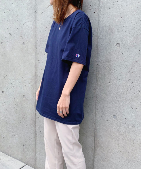 Champion Authentic T-SHIRTS チャンピオン サイズ展開多数 コットン 無地 1/2スリーブ 半袖 Tシャツ | 2191052 | ネイビー