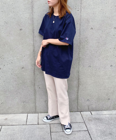 Champion Authentic T-SHIRTS チャンピオン サイズ展開多数 コットン 無地 1/2スリーブ 半袖 Tシャツ | 2191052 | ネイビー