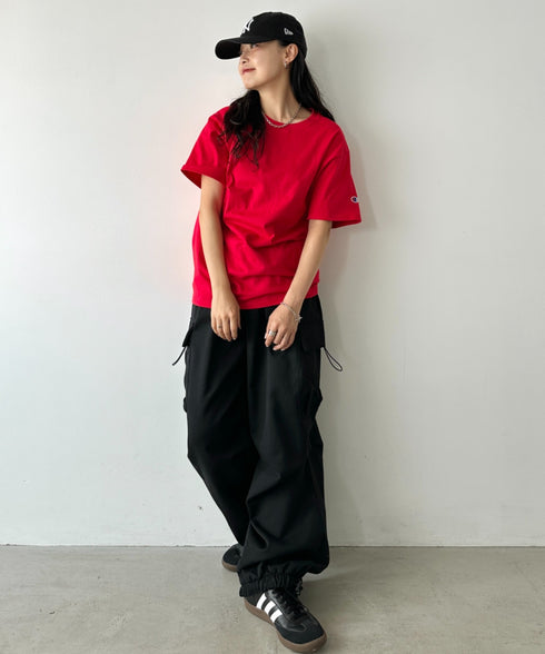 Champion Authentic T-SHIRTS チャンピオン サイズ展開多数 コットン 無地 1/2スリーブ 半袖 Tシャツ | 2191052 | レッド