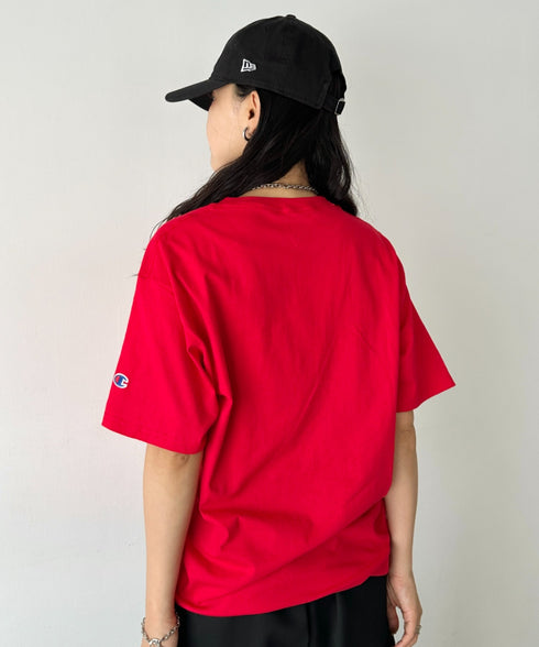 Champion Authentic T-SHIRTS チャンピオン サイズ展開多数 コットン 無地 1/2スリーブ 半袖 Tシャツ | 2191052 | レッド
