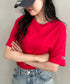 Champion Authentic T-SHIRTS/チャンピオン サイズ展開多数 コットン 無地 1/2スリーブ 半袖 Tシャツ | 2191052 | レッド系その他