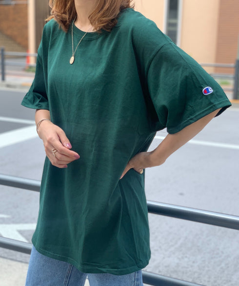 Champion Authentic T-SHIRTS チャンピオン サイズ展開多数 コットン 無地 1/2スリーブ 半袖 Tシャツ | 2191052 | ダークグリーン