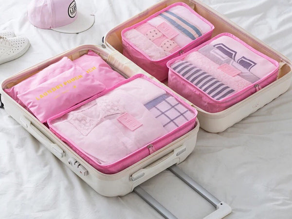 トラベルポーチ6点セット | 4191033 | ライトピンク