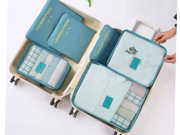トラベルポーチ6点セット | 4191033 | ブルー