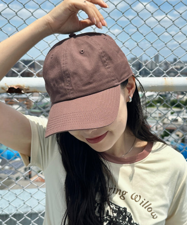 【newhattan】ニューハッタン 無地 ストーン ウォッシュド ツイル ローキャップ 帽子/STONE WASHED TWILL CAP | 4192001 | ダークブラウン