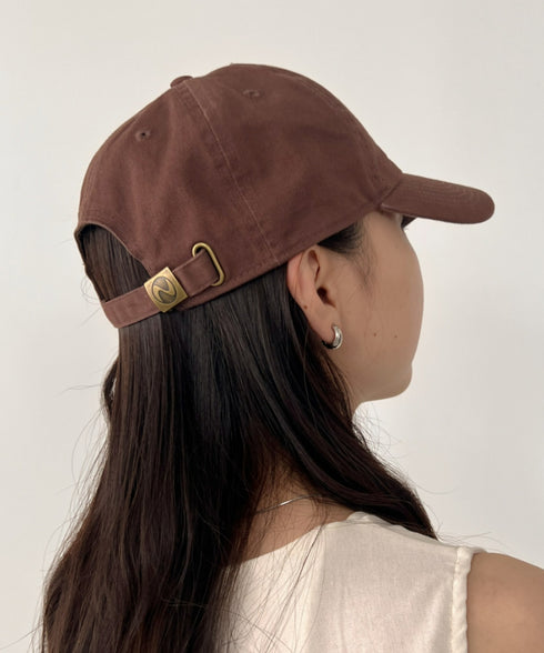 【newhattan】ニューハッタン 無地 ストーン ウォッシュド ツイル ローキャップ 帽子/STONE WASHED TWILL CAP | 4192001 | ダークブラウン