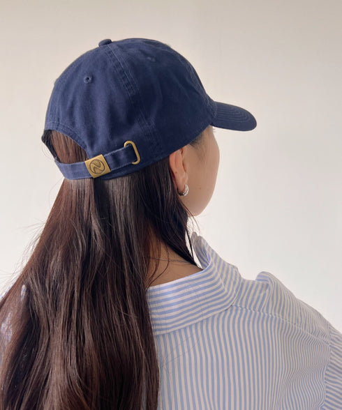 【newhattan】ニューハッタン 無地 ストーン ウォッシュド ツイル ローキャップ 帽子/STONE WASHED TWILL CAP | 4192001 | ネイビー