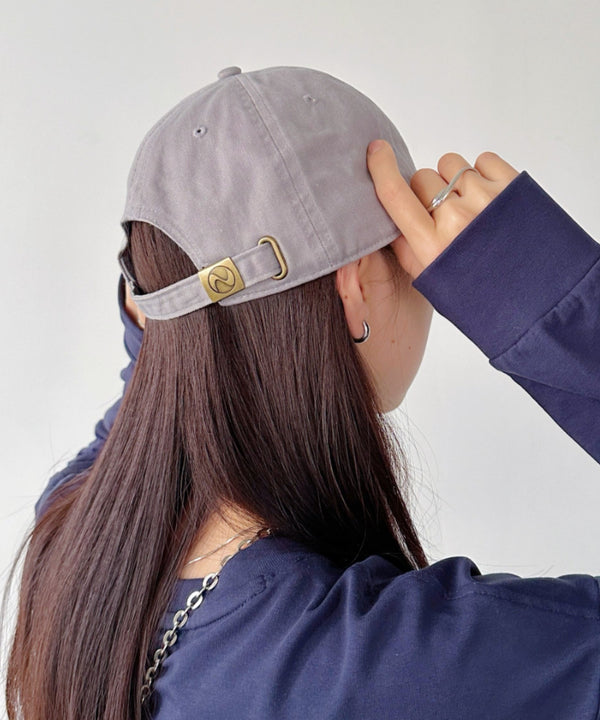 【newhattan】ニューハッタン 無地 ストーン ウォッシュド ツイル ローキャップ 帽子/STONE WASHED TWILL CAP | 4192001 | グレー