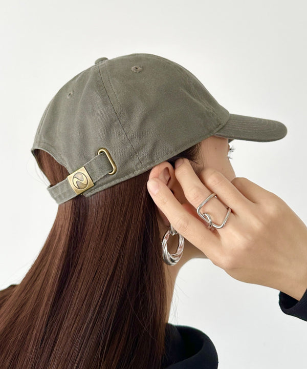 【newhattan】ニューハッタン 無地 ストーン ウォッシュド ツイル ローキャップ 帽子/STONE WASHED TWILL CAP | 4192001 | オリーブ
