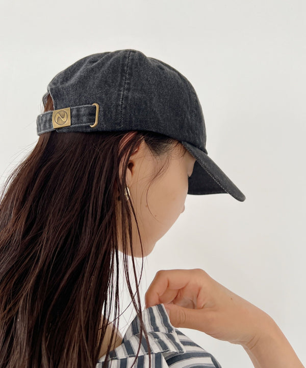 【newhattan】ニューハッタン 無地 ストーン ウォッシュド ツイル ローキャップ 帽子/STONE WASHED TWILL CAP | 4192001 | ブラック系その他2