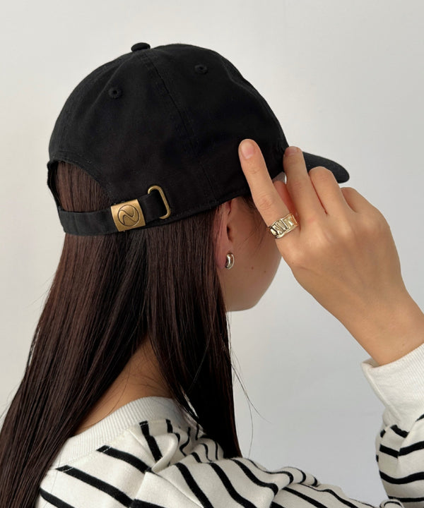 【newhattan】ニューハッタン 無地 ストーン ウォッシュド ツイル ローキャップ 帽子/STONE WASHED TWILL CAP | 4192001 | ブラック