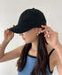 【newhattan】ニューハッタン 無地 ストーン ウォッシュド ツイル ローキャップ 帽子/STONE WASHED TWILL CAP | 4192001 | ブラック