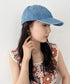 【newhattan】ニューハッタン 無地 ストーン ウォッシュド ツイル ローキャップ 帽子/STONE WASHED TWILL CAP | 4192001 | ライトインディゴブルー