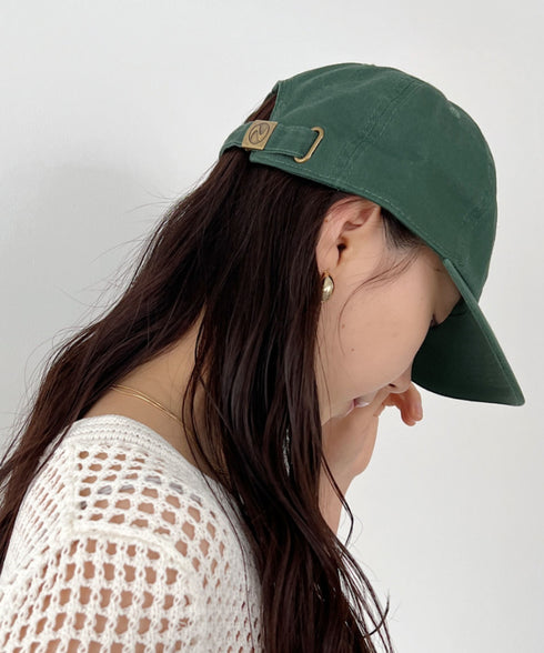 【newhattan】ニューハッタン 無地 ストーン ウォッシュド ツイル ローキャップ 帽子/STONE WASHED TWILL CAP | 4192001 | ダークグリーン